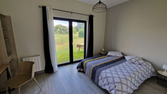 Chambre double - Maison Les étangs - gites Les Papillons Romorantin